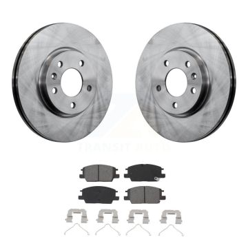 Front Brake Rotors & Semi-Metallic Pad Kit For Chevrolet Equinox GMC Terrain Malibu Buick K8S-102854