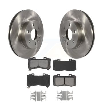 Front Disc Brake Rotors Semi-Metallic Pad Kit For 2015-2020 Chevrolet Colorado GMC Canyon K8S-102855