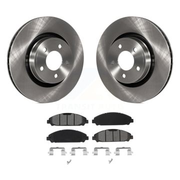 Front Disc Brake Rotors And Semi-Metallic Pads Kit For Ford Mustang K8S-102857