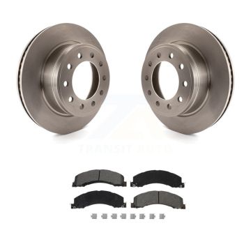 Front Brake Rotors Semi-Metallic Pad Kit For Ram Dodge Sterling Truck 4500 5500 Bullet 45 K8S-102858