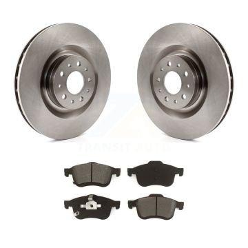 Front Disc Brake Rotors And Semi-Metallic Pads Kit For 2014-2020 Fiat 500L K8S-102859