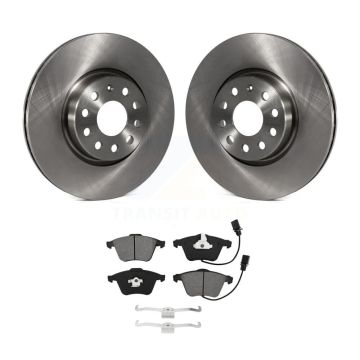 Front Disc Brake Rotors And Semi-Metallic Pads Kit For Volkswagen CC K8S-102864