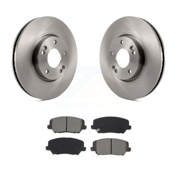 Front Disc Brake Rotors And Semi-Metallic Pads Kit For Kia Forte Forte5 Hyundai Veloster K8S-102866