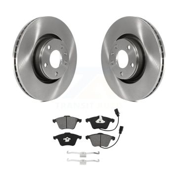 Front Disc Brake Rotors And Semi-Metallic Pads Kit For Audi A6 Quattro K8S-102868