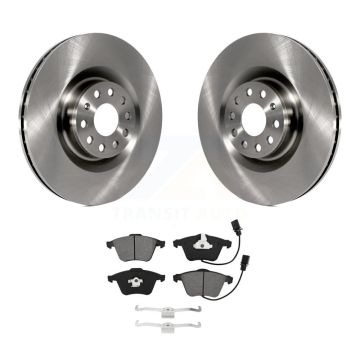 Front Disc Brake Rotors And Semi-Metallic Pads Kit For Volkswagen Golf Passat CC R R32 K8S-102869