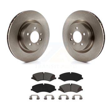 Front Disc Brake Rotor And Semi-Metallic Pad Kit For Land Rover Range Sport LR4 Discovery K8S-102871
