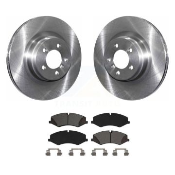 Front Brake Rotors & Semi-Metallic Pad Kit For 10-12 Land Rover Range Naturally Aspirated K8S-102872