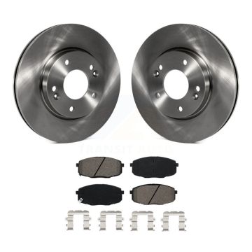 Front Brake Rotor Semi-Metallic Pad Kit For Kia Hyundai Kona Forte Soul Seltos Elantra GT K8S-102877