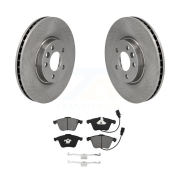 Front Brake Rotor Semi-Metallic Pad Kit For Volkswagen CC With 340mm Diameter K8S-102879