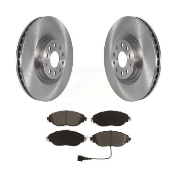 Front Brake Rotor Semi-Metallic Pad Kit For Volkswagen Tiguan Jetta Audi Q3 GTI Golf R S3 K8S-102884