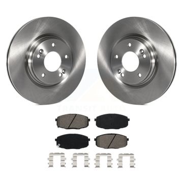 Front Disc Brake Rotors And Semi-Metallic Pads Kit For 2020 Kia Forte 1.6L K8S-102886