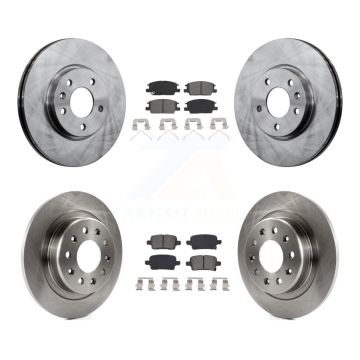 Front Rear Brake Rotor And Semi-Metallic Pad Kit For Chevrolet Equinox GMC Terrain Malibu K8S-102892