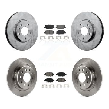 Front Rear Disc Brake Rotors And Semi-Metallic Pads Kit For Chevrolet Malibu K8S-102893