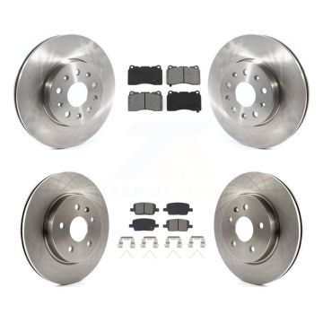 Front Rear Disc Brake Rotors And Semi-Metallic Pads Kit For Chevrolet Camaro Cadillac CT6 K8S-102898