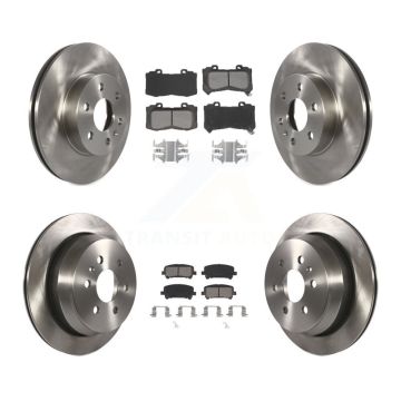 Front Rear Brake Rotors Semi-Metallic Pad Kit For 2015-2020 Chevrolet Colorado GMC Canyon K8S-102899