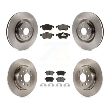Front Rear Disc Brake Rotors And Semi-Metallic Pads Kit For 2014-2020 Fiat 500L K8S-102905