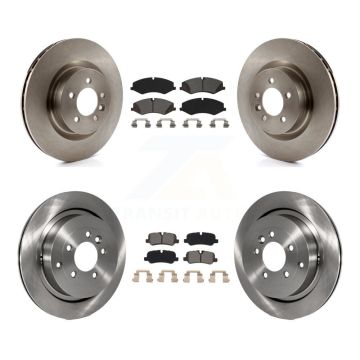 Front Rear Disc Brake Rotors And Semi-Metallic Pads Kit For Land Rover Range Sport LR4 K8S-102916