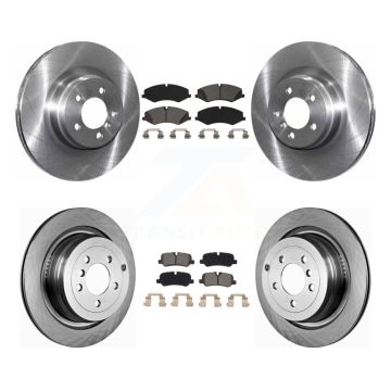 Front Rear Brake Rotor And Semi-Metallic Pad Kit For Land Rover Range Naturally Aspirated K8S-102919