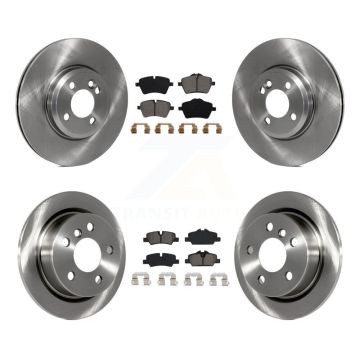 Front Rear Disc Brake Rotors And Semi-Metallic Pads Kit For 2015 Mini Cooper 2.0L/1.5L K8S-102920