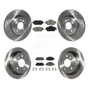 Front Rear Disc Brake Rotors And Semi-Metallic Pads Kit For 2015 Mini Cooper 2.0L/1.5L K8S-102921