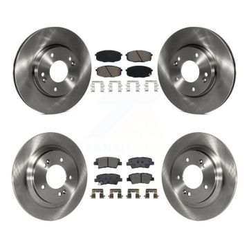 Front Rear Disc Brake Rotors And Semi-Metallic Pads Kit For Kia Forte5 Hyundai Elantra GT K8S-102927