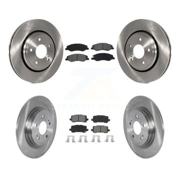Front Rear Disc Brake Rotors And Semi-Metallic Pads Kit For 2018-2023 Honda Odyssey K8S-102936