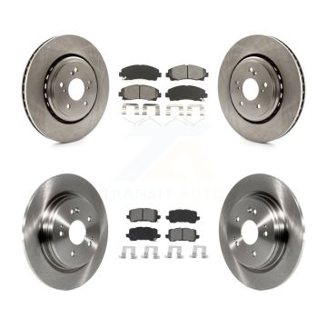 Front Rear Disc Brake Rotors And Semi-Metallic Pads Kit For 2015-2020 Acura TLX K8S-102937