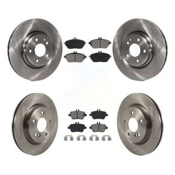 Front Rear Brake Rotor And Semi-Metallic Pad Kit For Mercedes-Benz GLA250 CLA250 INFINITI K8S-102939