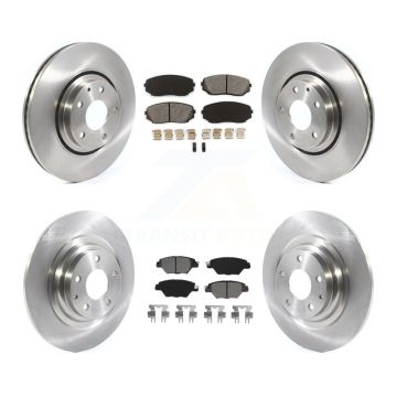 Front Rear Disc Brake Rotors And Semi-Metallic Pads Kit For 2016-2023 Mazda CX-9 K8S-102954
