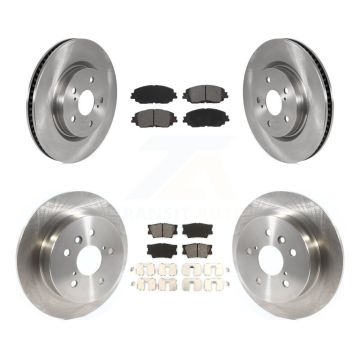Front Rear Disc Brake Rotors And Semi-Metallic Pads Kit For Toyota Camry K8S-102956