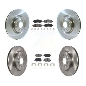 Front Rear Disc Brake Rotors And Semi-Metallic Pad Kit For Cadillac XT5 Buick Enclave XT6 K8S-102957