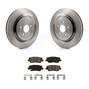 Rear Disc Brake Rotors And Semi-Metallic Pads Kit For 2015 Cadillac CTS 6.2L K8S-102958