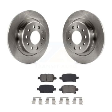 Rear Brake Rotor And Semi-Metallic Pad Kit For Chevrolet Equinox GMC Terrain Malibu Buick K8S-102963