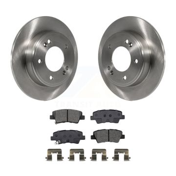Rear Brake Rotors Semi-Metallic Pad Kit For Kia Hyundai Kona Forte Soul Elantra GT Forte5 K8S-102974