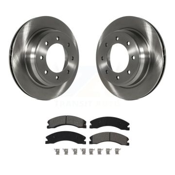 Rear Disc Brake Rotor And Semi-Metallic Pad Kit For 2012-2021 Nissan NV2500 NV3500 NV1500 K8S-102975