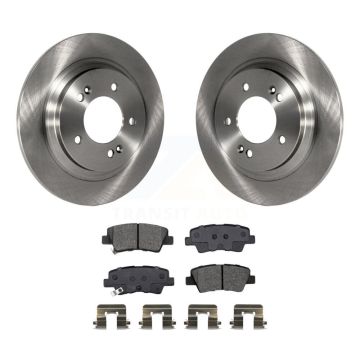 Rear Brake Rotor Semi-Metallic Pad Kit For Hyundai Kia Sonata Elantra GT Optima Forte5 EV K8S-102977