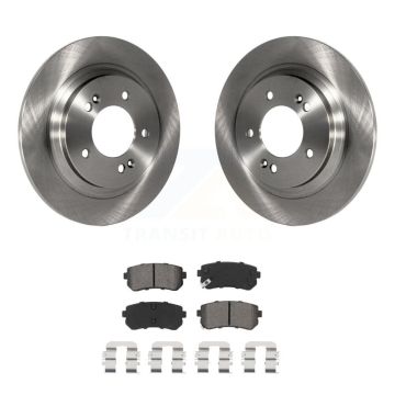 Rear Brake Rotors & Semi-Metallic Pad Kit For 2016 Kia Optima With Electric Parking K8S-102978
