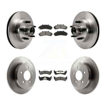 Front Rear Disc Brake Rotors And Semi-Metallic Pads Kit For Ford Ranger K8S-103068