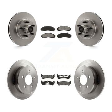 Front Rear Brake Rotor Semi-Metallic Pad Kit For Ford Ranger Explorer Mercury Mountaineer K8S-103070