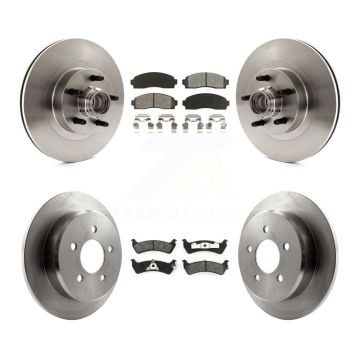 Front Rear Disc Brake Rotors And Semi-Metallic Pads Kit For 2001 Ford Explorer Sport RWD K8S-103085