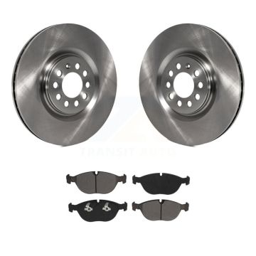 Front Disc Brake Rotors And Semi-Metallic Pads Kit For 2006 Audi TT Quattro 3.2L K8S-103112