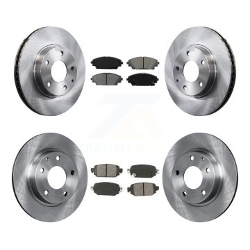 Front Rear Disc Brake Rotors And Semi-Metallic Pads Kit For 2019-2022 Mazda CX-3 FWD K8S-103128