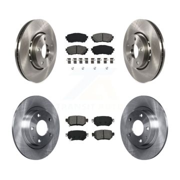 Front Rear Brake Rotors & Semi-Metallic Pad Kit For 2019-2021 Mazda 6 Naturally Aspirated K8S-103138