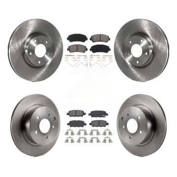 Front Rear Disc Brake Rotors And Semi-Metallic Pads Kit For Nissan Maxima K8S-103139