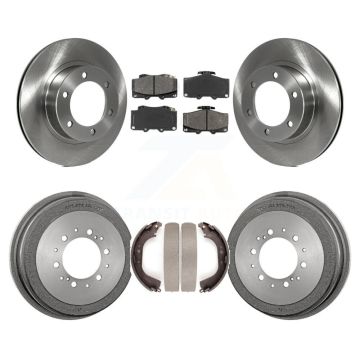 Front Rear Disc Brake Rotors Semi-Metallic Pads And Drum Kit For Toyota 4Runner K8S-103254