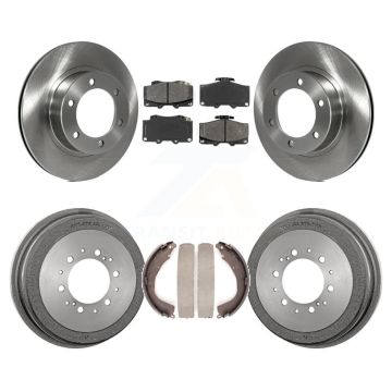Front Rear Disc Brake Rotors Semi-Metallic Pads And Drum Kit For Toyota 4Runner K8S-103260