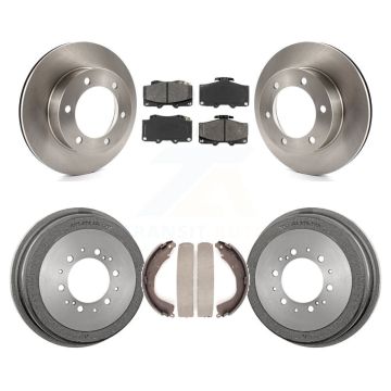 Front Rear Disc Brake Rotors Semi-Metallic Pads And Drum Kit For Toyota 4Runner K8S-103261