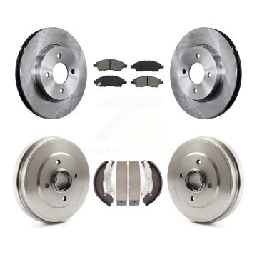 Front Rear Disc Brake Rotors Semi-Metallic Pads And Drum Kit For Nissan Micra Versa Note K8S-103268
