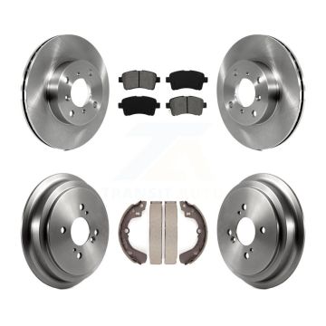 Front Rear Disc Brake Rotors Semi-Metallic Pads And Drum Kit For 2002-2005 Suzuki Aerio K8S-103278