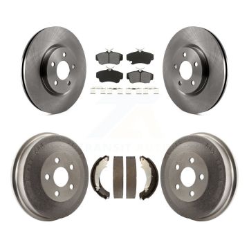 Front Rear Disc Brake Rotors Semi-Metallic Pads And Drum Kit For Chrysler PT Cruiser K8S-103290